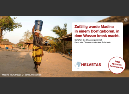 Plakatsujet Wasser: Madina Muhuthage aus Mosambik | © Helvetas