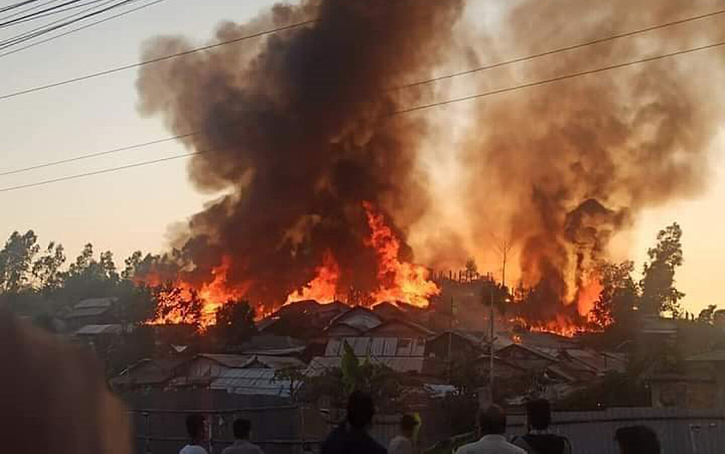 Feuer im Camp der geflüchteten Rohingyas, Bangladesch | © Helvetas Bangladesh