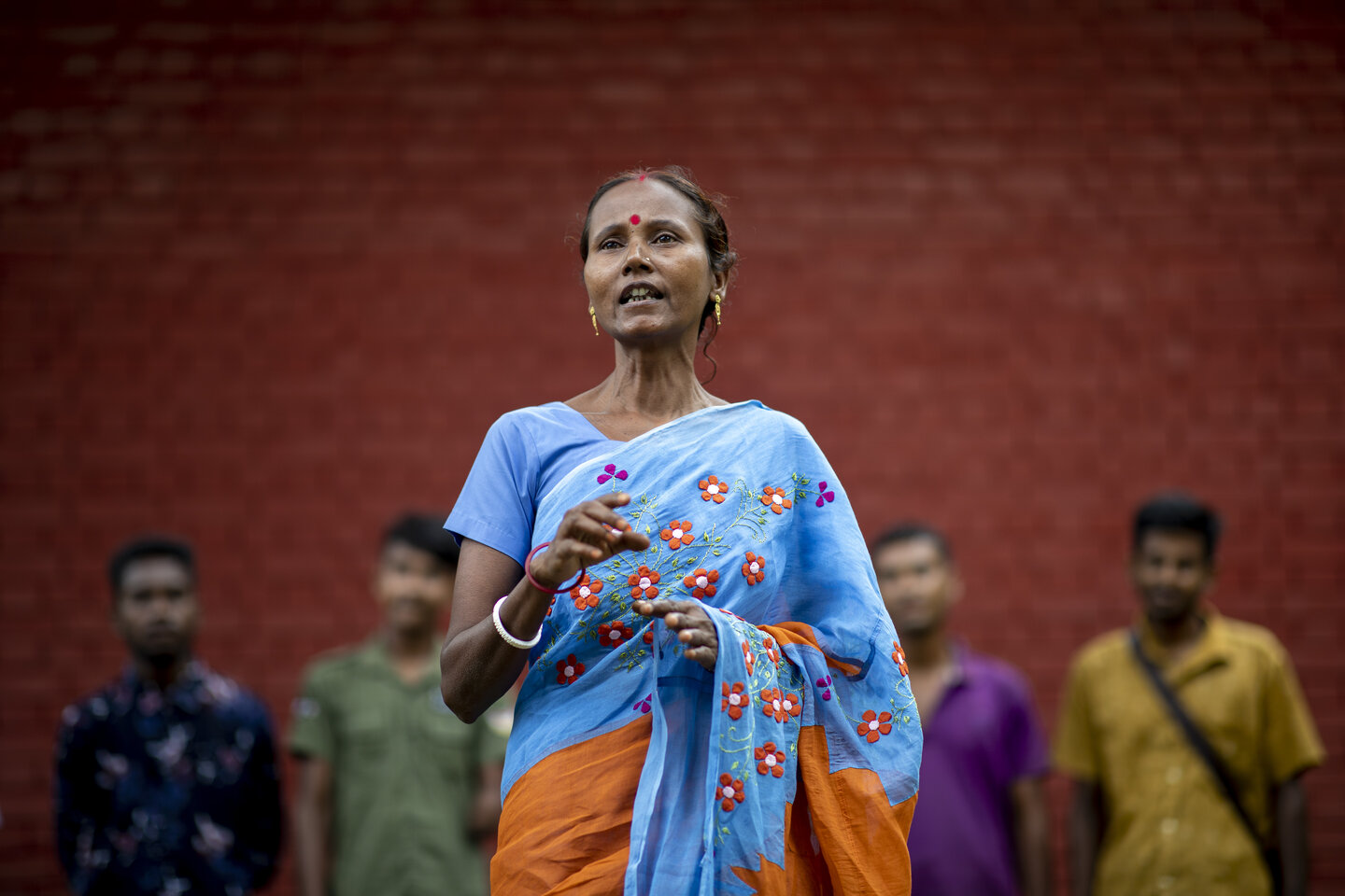 Shushanna Rani , Mitglied vom Aparajita Forum in Birampur Upazila, Bangladesch | © K M ASAD