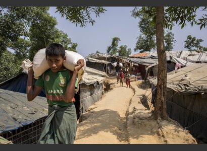 Helvetas travaille dans les camps de réfugiés depuis le début de la crise. | © Helvetas/Patrick Rohr