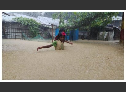 Inondations dans le camp de réfugiés rohingyas | © Helvetas Bangladesh