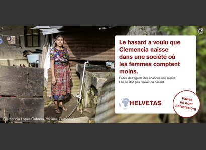 Affiche participation à la collectivité : Clemencia López Cabrera du Guatemala | © Helvetas