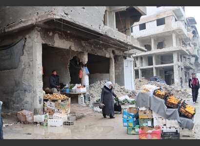 A destroyed shop in Yarmouk, Syria | © Tasneem Haimoud Welthungerhilfe